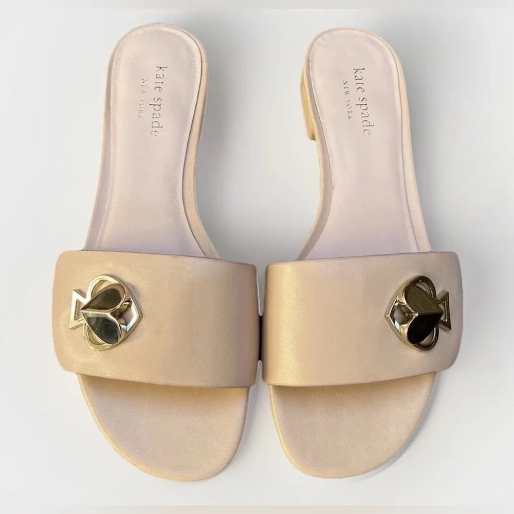 Kate Spade New York Ferry Slide Sandals Leather